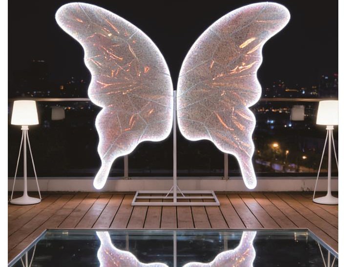 Glowing Butterfly Backdrop