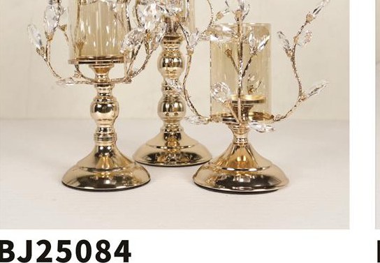 Crystal Branch Candelabra Trio