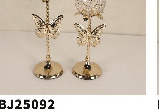 Butterfly Crystal Candle Holder