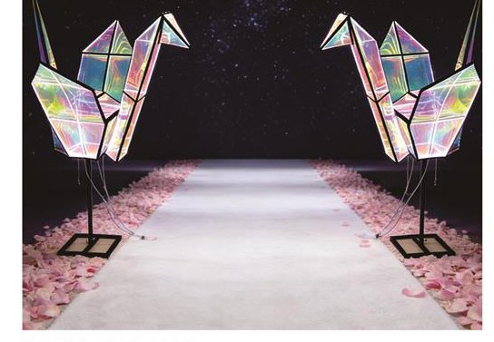 Iridescent Butterfly Pair Aisle Light
