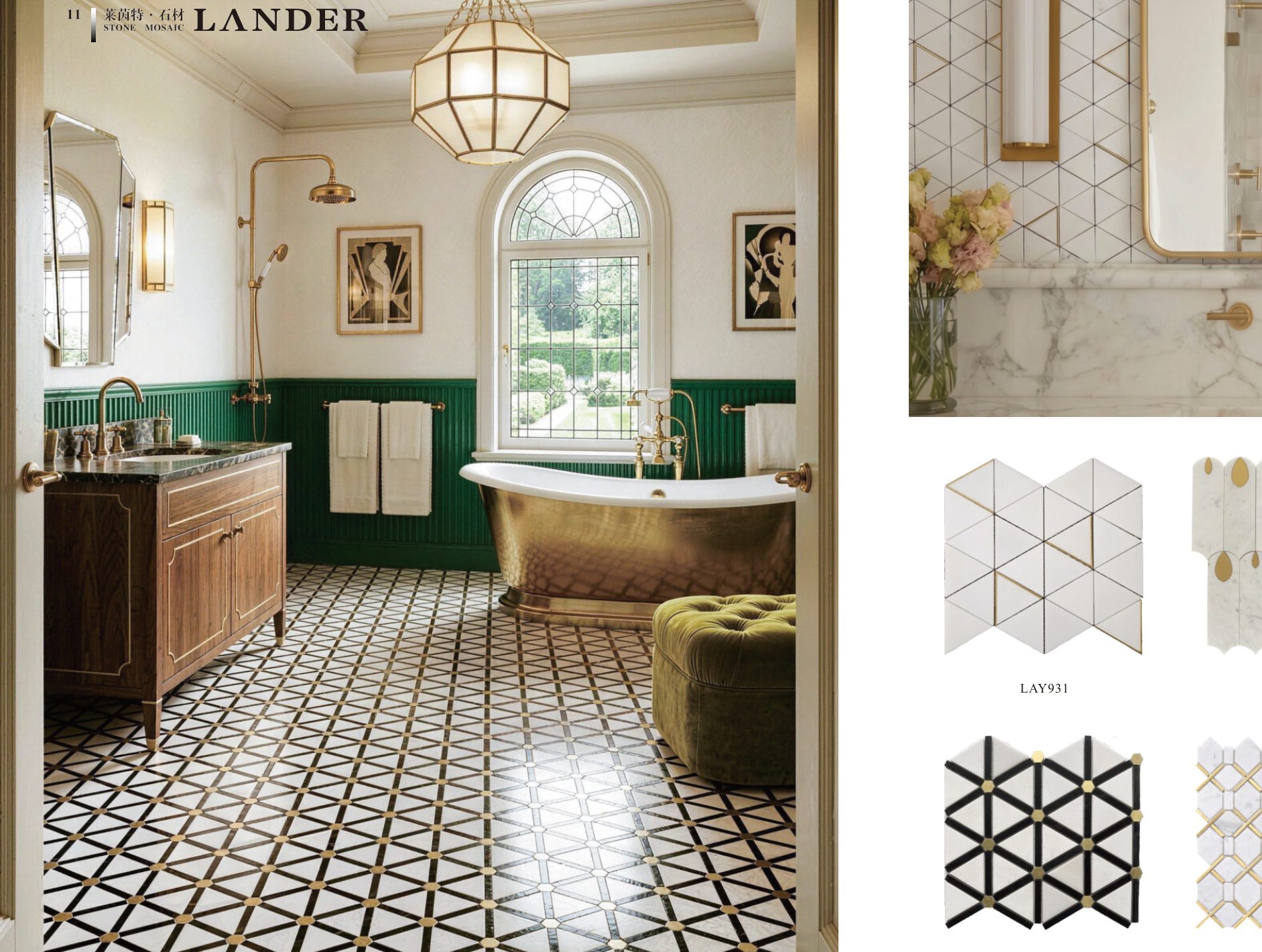 mosaic-tiles model LAY975-B