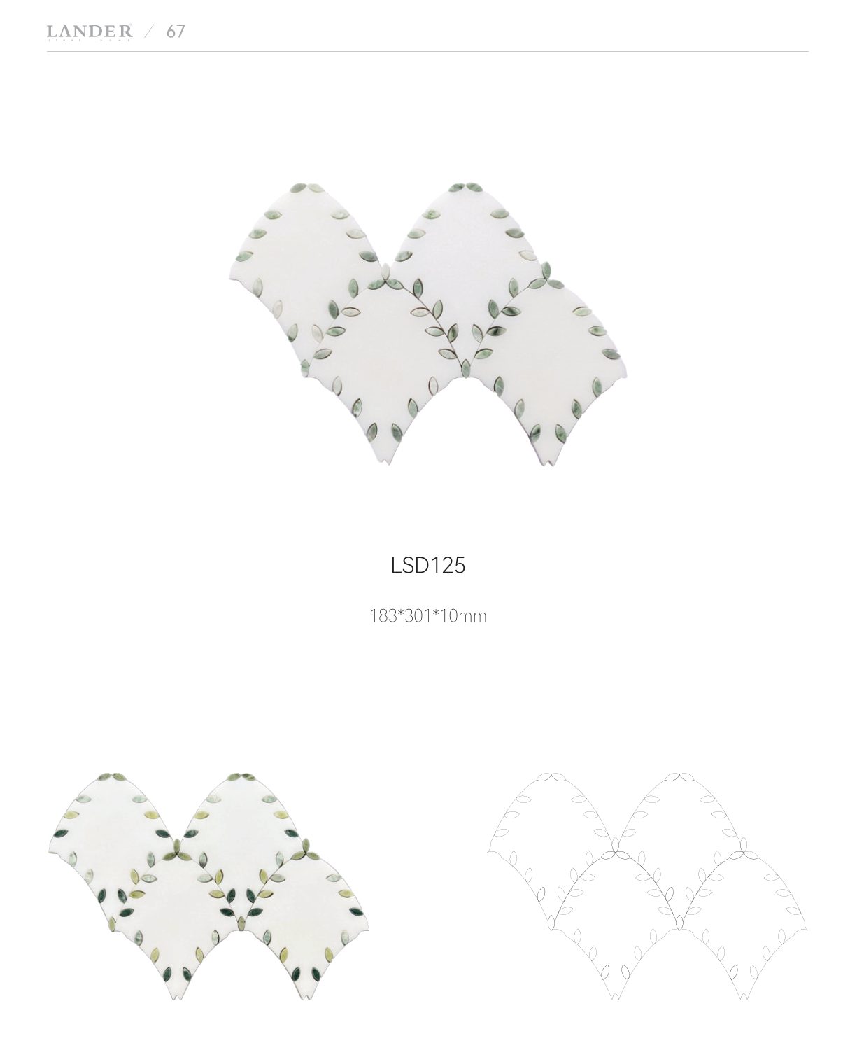 waterjet-mosaic model LSD125-B